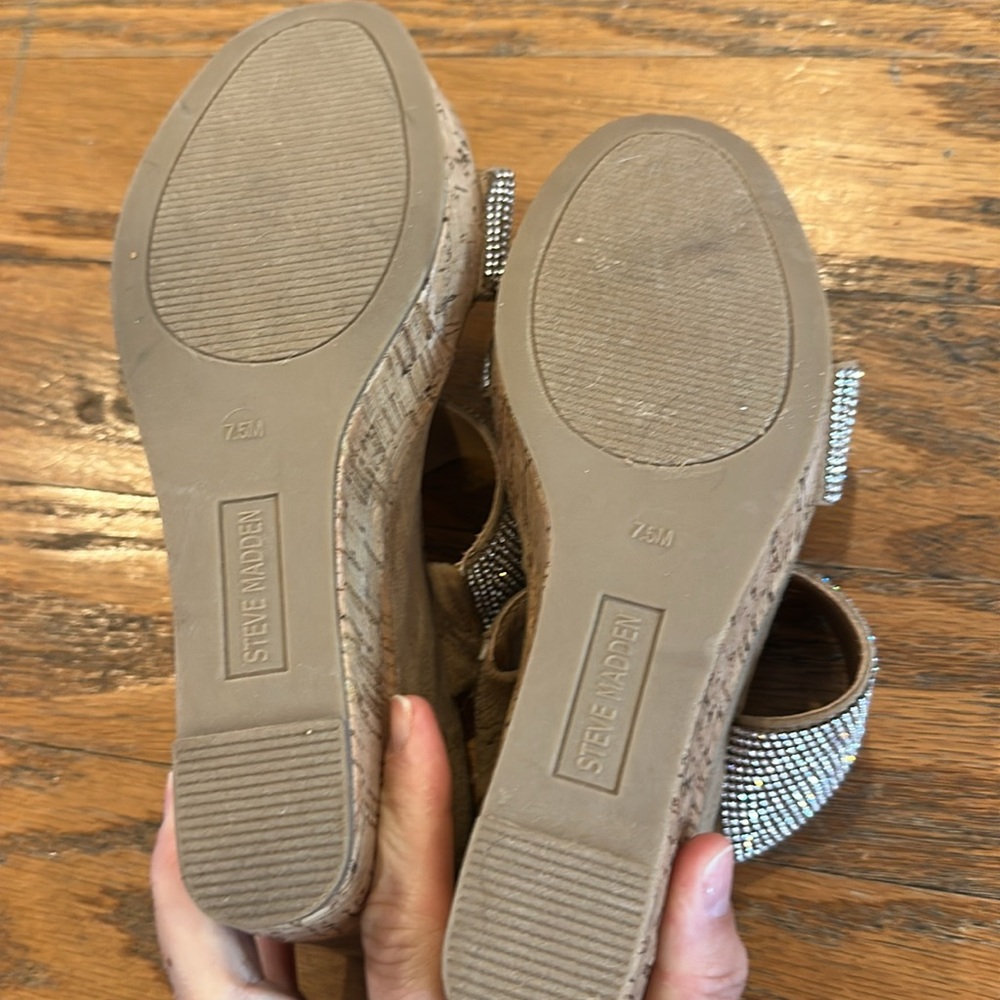 Steve Madden Sandro Embellished Sandals - Picture 6 of 6